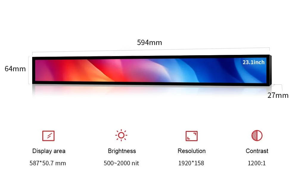 23.1-Inch-LCD-Stretched-Bar-Display-Size-Features