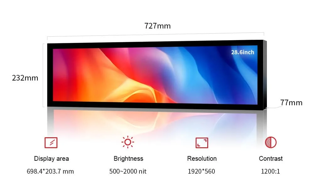 28.6-Inch-LCD-Stretched-Bar-Display-Size-Features