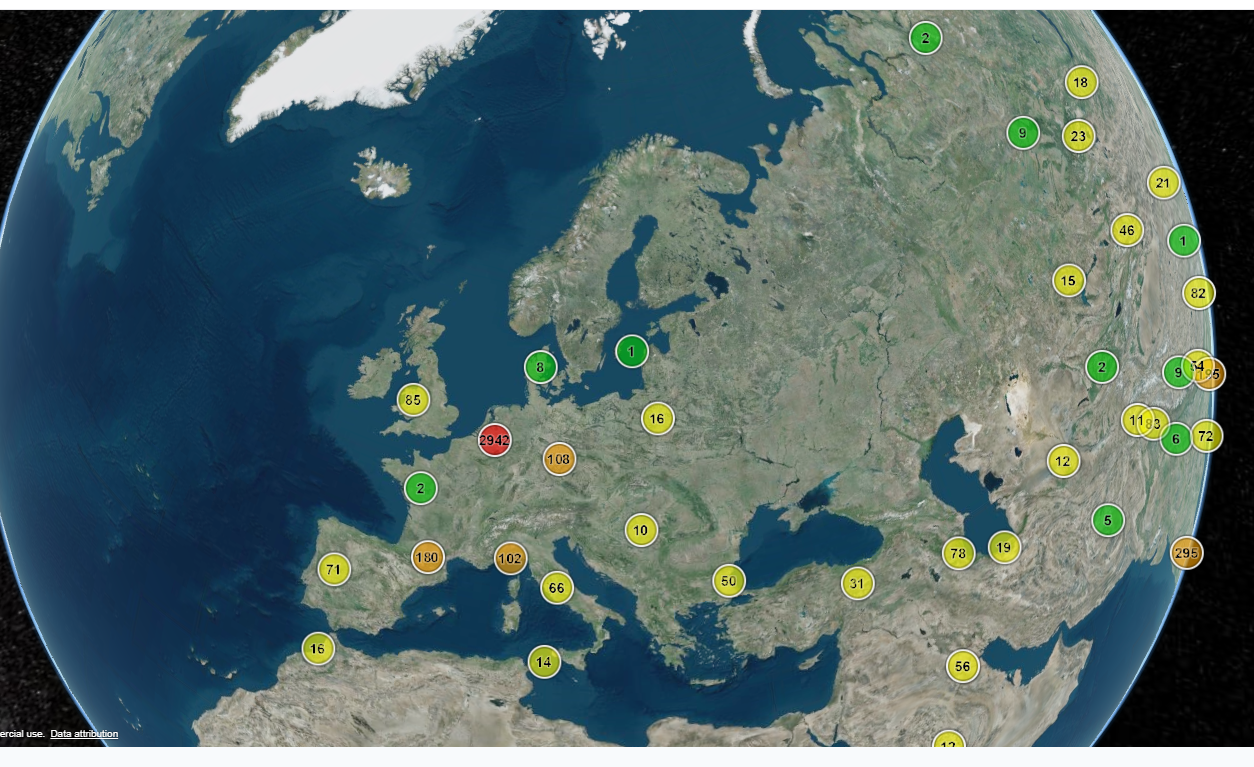 3D map of RLDB with details of Macro-Meso-Micro Litter pubblications
