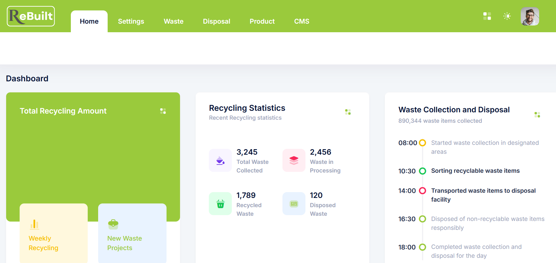 Nuove funzionalità per il Portale Web del progetto Rebuilt