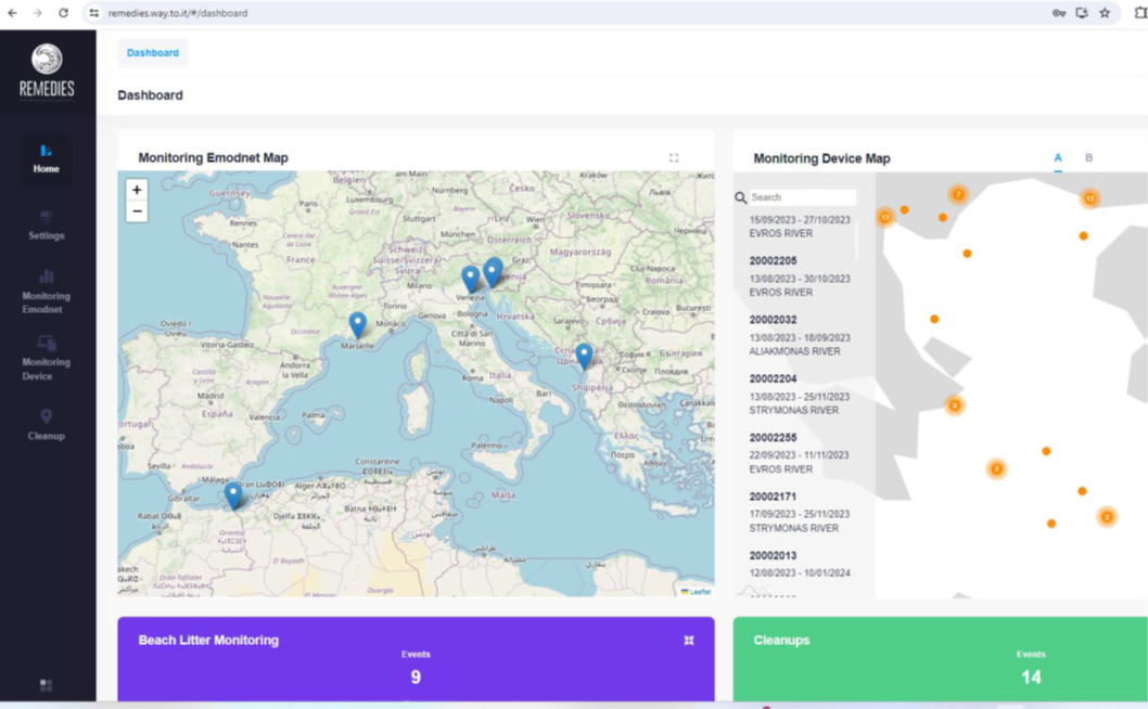 L’App Remedies Shorline ML sul sito della Commissione Europea